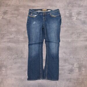 Vintage VTG 1990's Pairs Blues Midwash Baggy Flared Curvy Denim Jeans Pant's